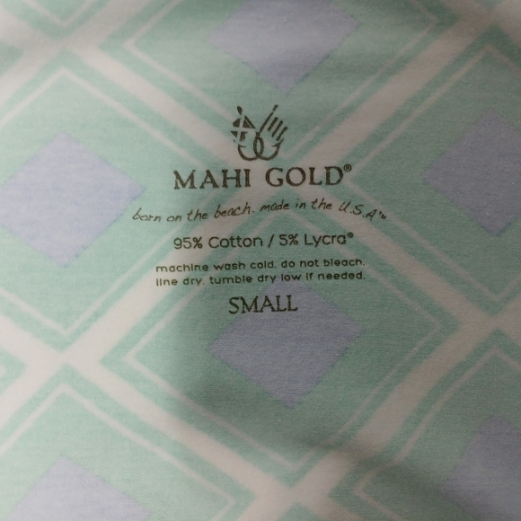 Mahi Gold Born On The Beach Cotton Mini Dress. Size S - Picture 4 of 4